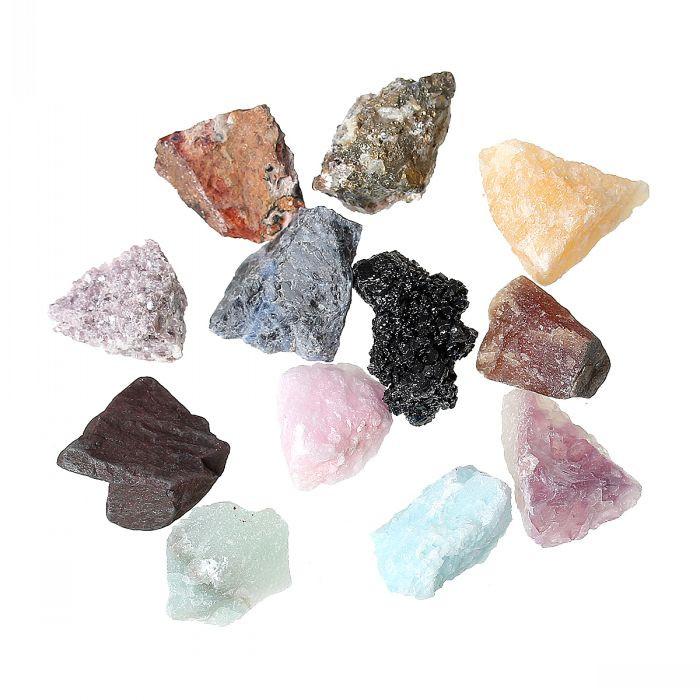 אבנים צבעוניות - 12 בקופסא